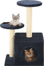 vidaXL Katzen-Kratzbaum für Kitten aus Sisal und Plüsch Blau 60 cm – Bild 1 von 2
