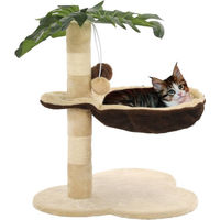 Produktbild von vidaXL Katzen-Kratzbaum mit 50 cm Sisal-Kratzstange in Beige und Braun