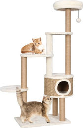 vidaXL Katzen-Kratzbaum mit luxuriösem Kissen aus Seegras in Beige 148 cm – Bild 1 von 1