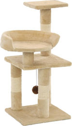 vidaXL Katzen-Kratzbaum mit Sisal-Kratzrollen in Beige 65 cm – Bild 1 von 1