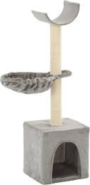 vidaXL Katzen-Kratzbaum mit Sisal-Kratzsäulen aus Plüsch in Grau 105 cm – Bild 1 von 1