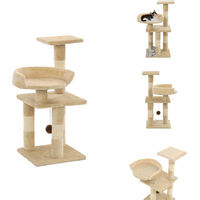 Produktbild von vidaXL Katzen-Kratzbaum mit Sisal-Kratzsäulen in Beige 65 cm