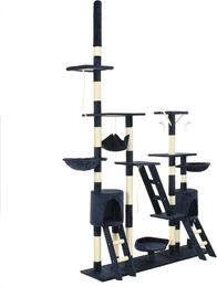 vidaXL Katzen-Kratzbaum mit Sisal-Kratzsäulen in Blau Höhe 230 - 250 cm – Bild 1 von 1