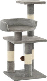 vidaXL Katzen-Kratzbaum mit Sisal-Kratzsäulen in Grau 65 cm – Bild 1 von 1