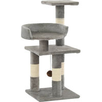 Produktbild von vidaXL Katzen-Kratzbaum mit Sisal-Kratzsäulen in Grau 65 cm