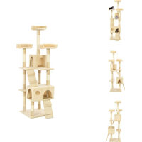 Produktbild von vidaXL Katzen-Kratzbaum mit Sisal-Säulen 170 cm Beige