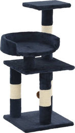 vidaXL Katzen-Kratzbaum mit Sisal-Säulen aus Plüsch in Blau 65 cm – Bild 1 von 3