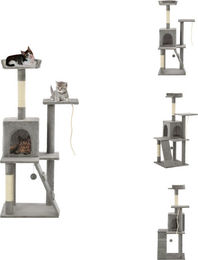 vidaXL Katzenbaum mit Sisal-Kratzsäulen 120 cm Grau – Bild 1 von 1