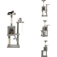 Produktbild von vidaXL Katzenbaum mit Sisal-Kratzsäulen 120 cm Grau