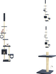 vidaXL Katzenbaum mit Sisal-Kratzsäulen 260 cm Dunkelblau – Bild 1 von 1