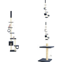 Produktbild von vidaXL Katzenbaum mit Sisal-Kratzsäulen 260 cm Dunkelblau