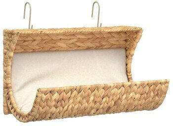 vidaXL Katzenbett aus Bananenblatt mit Kissen 37x20x20 cm – Bild 1 von 7