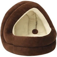 Produktbild von VidaXL Katzenbett aus Baumwolle in Braun und Grau 50x50x45 cm