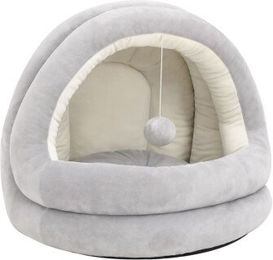 vidaXL Katzenbett Grau Fleece 40x40x35 cm – Bild 1 von 13