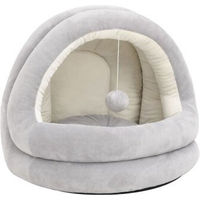 Produktbild von vidaXL Katzenbett Grau Fleece 40x40x35 cm