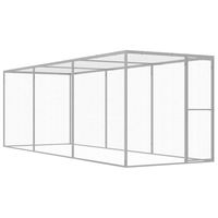Produktbild von vidaXL Katzengehege aus verzinktem Stahl für Katzen 4,5x1,5x1,5m