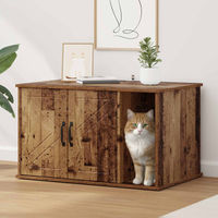 Produktbild von vidaXL Katzenhaus aus Altholz 85 x 55 x 50,5 cm