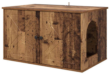 vidaXL Katzenhaus aus Altholz 85 x 55 x 50,5 cm – Bild 1 von 3