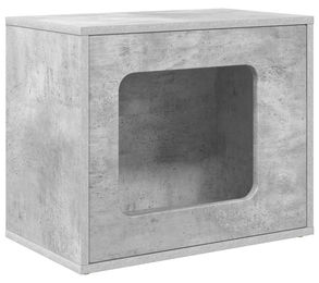 vidaXL Katzenhaus aus Beton und Holzwerkstoff 51 x 30 x 42,5 cm – Bild 1 von 4