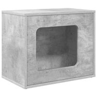 Produktbild von vidaXL Katzenhaus aus Beton und Holzwerkstoff 51 x 30 x 42,5 cm