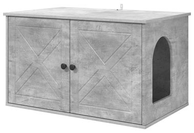 vidaXL Katzenhaus aus Beton und Holzwerkstoff 85 x 55 x 50,5 cm – Bild 1 von 1