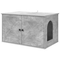 Produktbild von vidaXL Katzenhaus aus Beton und Holzwerkstoff 85 x 55 x 50,5 cm