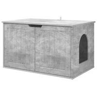 Produktbild von vidaXL Katzenhaus aus Beton und Holzwerkstoff 85 x 55 x 50,5 cm