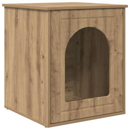 vidaXL Katzenhaus aus Holz in Eichenoptik 53 x 52 x 62 cm – Bild 1 von 1
