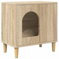 Produktbild von vidaXL Katzenhaus aus Holz in Sonoma Optik 51 x 30 x 52 cm