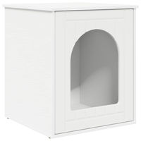 Produktbild von vidaXL Katzenhaus aus Holz in Weiß 53 x 52 x 62 cm