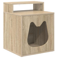 Produktbild von vidaXL Katzenhaus aus Holzwerkstoff in Sonoma 42,5 x 40 x 53,5 cm