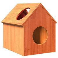 Produktbild von vidaXL Katzenhaus aus Kiefernholz in Braun 41x50x50 cm