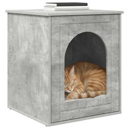 vidaXL Katzenhaus Beton Holzwerkstoff 53 x 52 x 62 cm – Bild 1 von 1