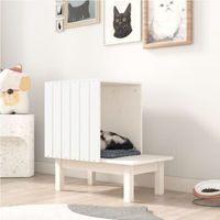Produktbild von vidaXL Katzenhaus weiß