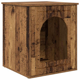 vidaXL Katzenhöhle aus Holz in Braun – Bild 1 von 3