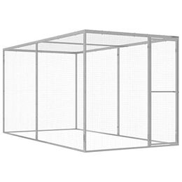 vidaXL Katzenkäfig aus verzinktem Stahl 3x1,5x1,5 m – Bild 1 von 5