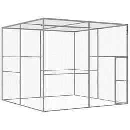 vidaXL Katzenkäfig aus verzinktem Stahl 3x3x2,5 m – Bild 1 von 5