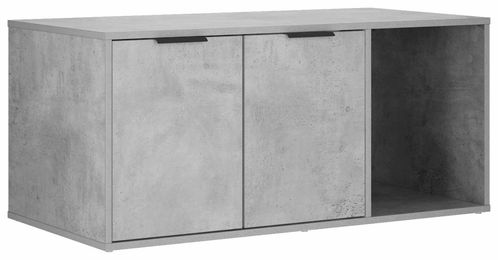 vidaXL Katzenkiste Möbel Betongrau aus Holzwerkstoff 100 x 49 x 45 cm – Bild 1 von 5