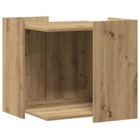 Produktbild von vidaXL Katzenklo Möbel-Toilette Artisan-Eiche aus Holzwerkstoff 53x53x51 cm