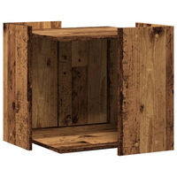 Produktbild von vidaXL Katzenklo Möbel-Toilette aus Holz in Altholz-Optik Braun 53x53x51 cm