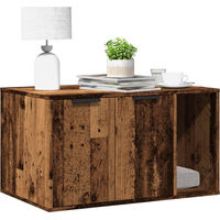 Produktbild von vidaXL Katzenklo Möbel-Toilette aus Holz in Altholz-Optik Braun 80x50x45 cm