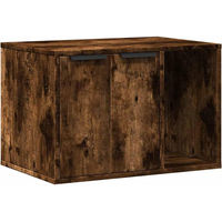 Produktbild von vidaXL Katzenklo Möbel-Toilette aus Holz in Räuchereiche Braun 60x40x40 cm