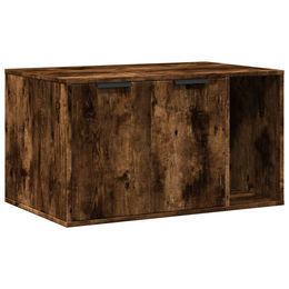 vidaXL Katzenklo Möbel-Toilette aus Holz in Räuchereiche Braun 80x50x45 cm – Bild 1 von 3