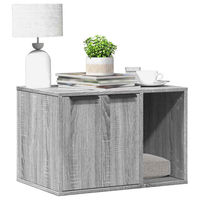 Produktbild von vidaXL Katzenklo Möbel-Toilette Grau Sonoma aus Holzwerkstoff 60x40x40 cm