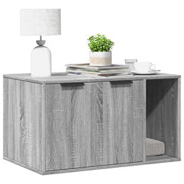 vidaXL Katzenklo Möbel-Toilette Grau Sonoma aus Holzwerkstoff 80x50x45 cm – Bild 1 von 2