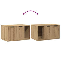 Produktbild von vidaXL Katzenklo Schrank als Beistelltisch in Artisan-Eiche aus Holz
