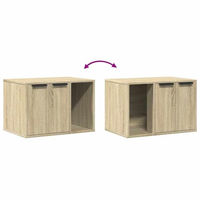 Produktbild von vidaXL Katzenklo Schrank als Beistelltisch in Sonoma Eiche aus Holz