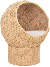 vidaXL Katzenkorb aus Seegras mit abnehmbarem Kissen 45cm Natur – Bild 1 von 12