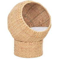 Produktbild von vidaXL Katzenkorb aus Seegras mit abnehmbarem Kissen 45cm Natur
