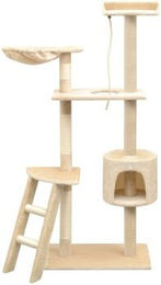 VidaXL Katzenkratzbaum aus Holz mit Sisal 150cm Beige – Bild 1 von 8
